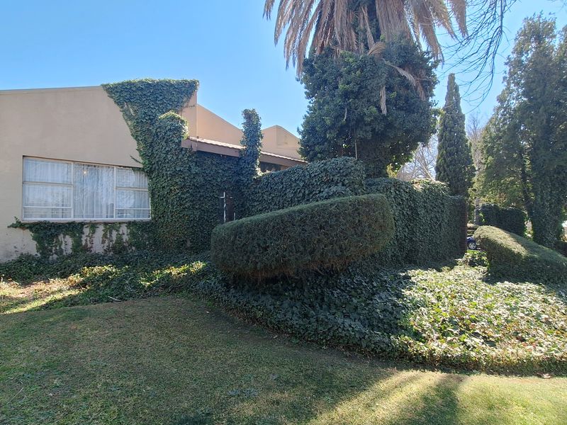 Front exterior view of a house featuring extensive ivy coverage on the facade, mature landscaping, and a lawn area.