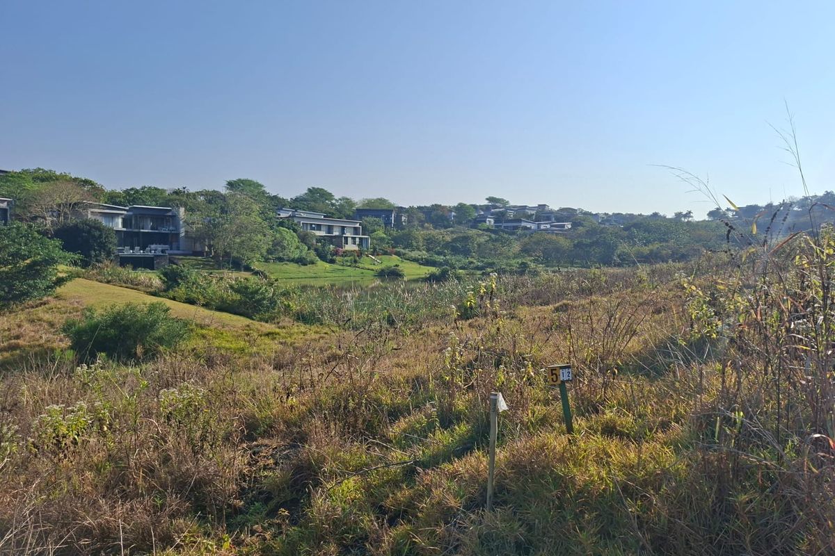 A scenic view overlooking a natural wetland area with established residential properties visible in the distance.