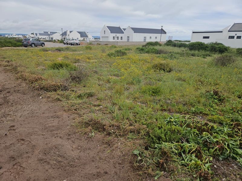 An undeveloped plot of land featuring natural vegetation, situated in a residential estate setting with surrounding houses visible in the background.