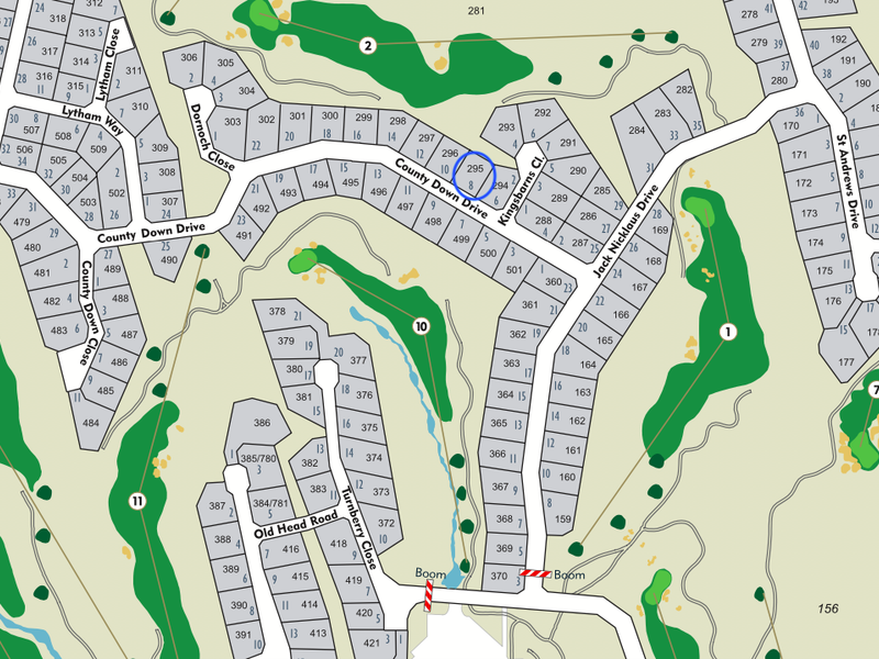 A site map showing the location of the residential plot within the estate layout.