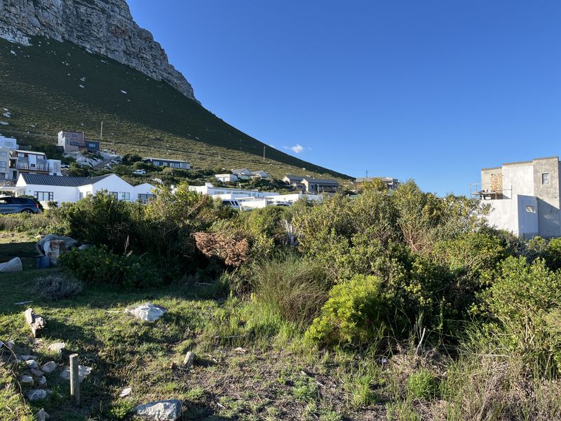 A scenic view of the surrounding landscape featuring natural coastal vegetation and a prominent mountain backdrop in a residential area.