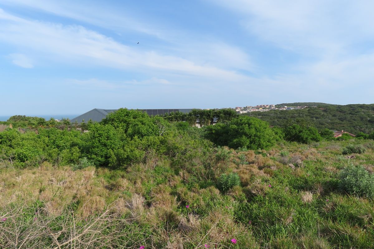 A scenic view of the natural landscape and surrounding coastal vegetation on this vacant residential property.