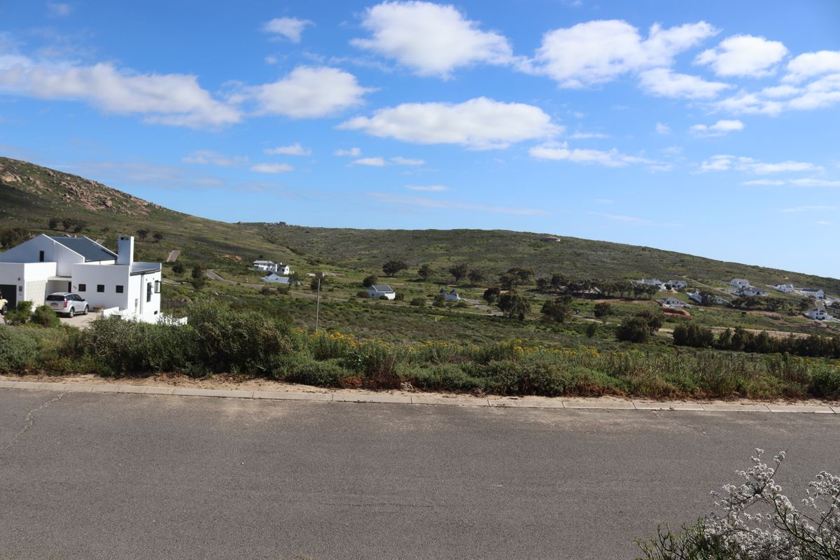 A scenic view of the surrounding landscape and residential area from the street level.