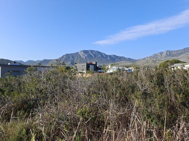 A view of the surrounding residential neighborhood and mountain range from the vacant residential land.