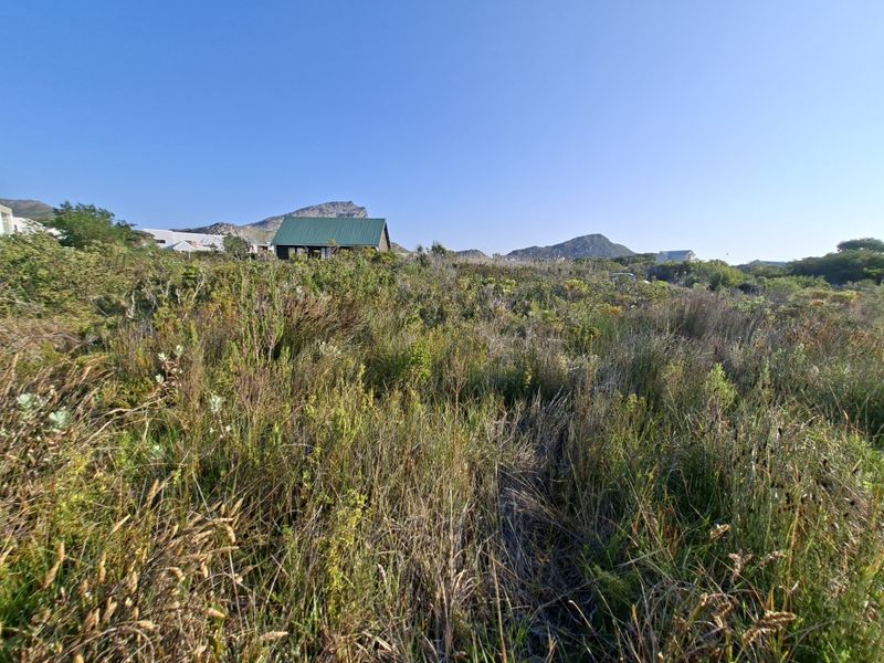 A view of a vacant residential plot featuring natural vegetation with surrounding mountain views and nearby residential structures.
