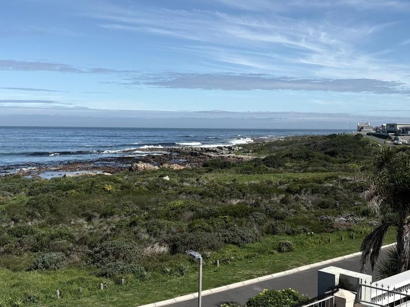 A scenic elevated view overlooking the coastal landscape, natural vegetation, and the ocean horizon.