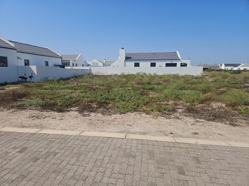 A vacant residential plot of land situated in a developed neighborhood, featuring boundary walls and direct access to a paved street.