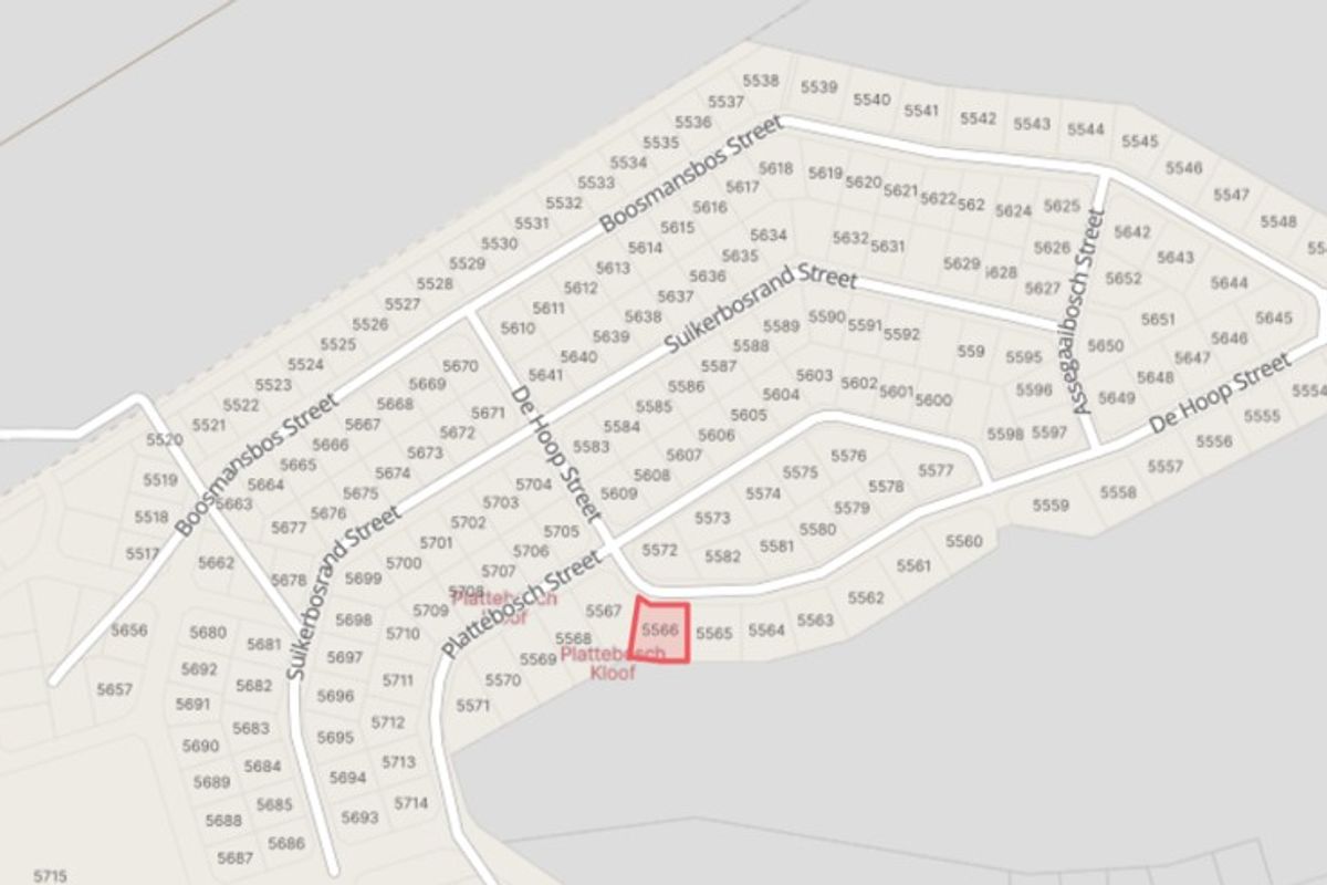 A cadastral map showing the location of the residential plot within the estate layout.