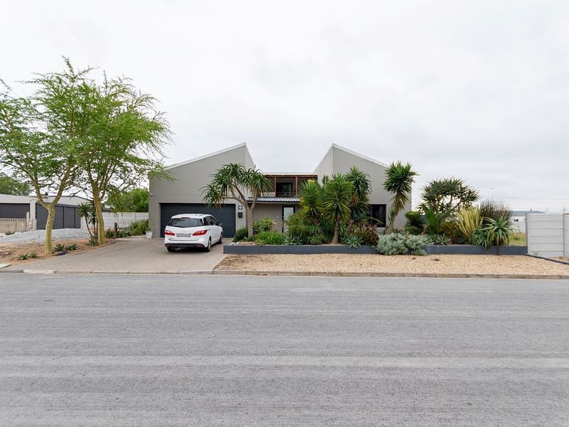 Modern contemporary house exterior featuring a paved driveway, double garage, and established landscaped garden with a clean architectural facade.