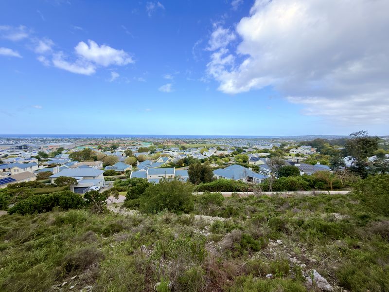 Elevated panoramic view overlooking the surrounding residential neighborhood and distant coastline.