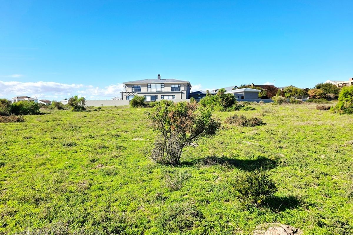 A view of a vacant residential plot featuring natural vegetation with established neighboring properties visible in the background.
