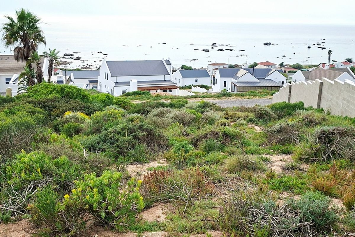A view of the coastal landscape and surrounding residential neighborhood from the vacant residential plot.