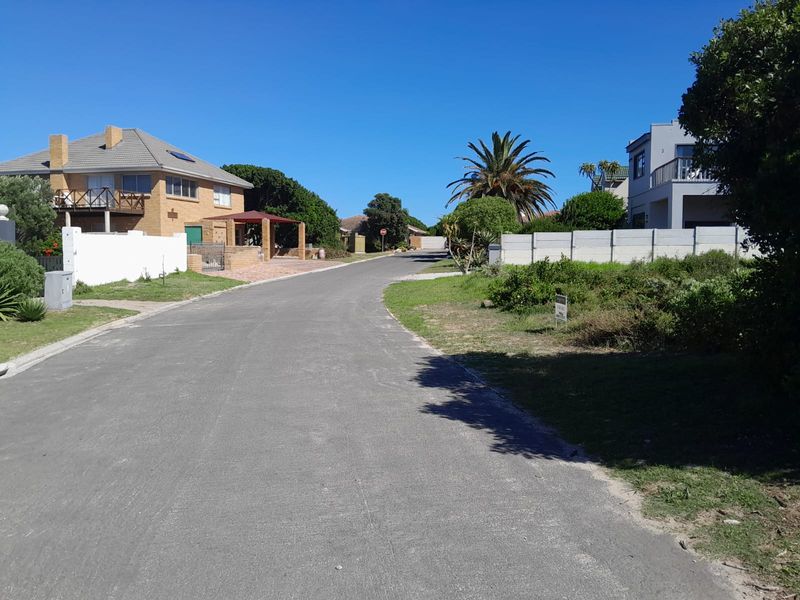 A clear street view of a residential neighborhood featuring paved roads, established boundary walls, and surrounding residential properties.