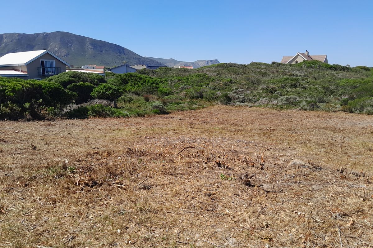 A vacant residential plot featuring natural coastal vegetation and surrounding mountain views, offering a blank canvas for development.