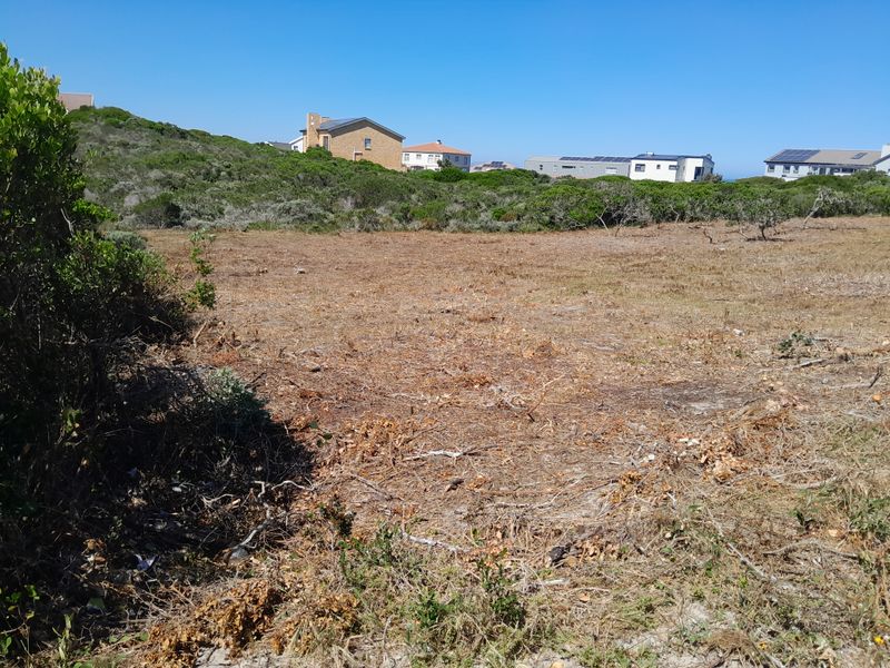 A vacant residential plot of land featuring natural coastal vegetation and surrounding neighborhood views.