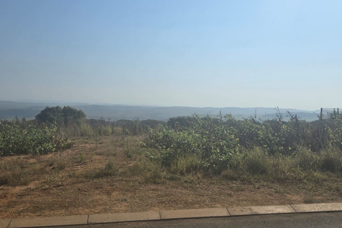 A wide-angle view of the vacant residential land, showcasing the natural landscape and surrounding terrain.