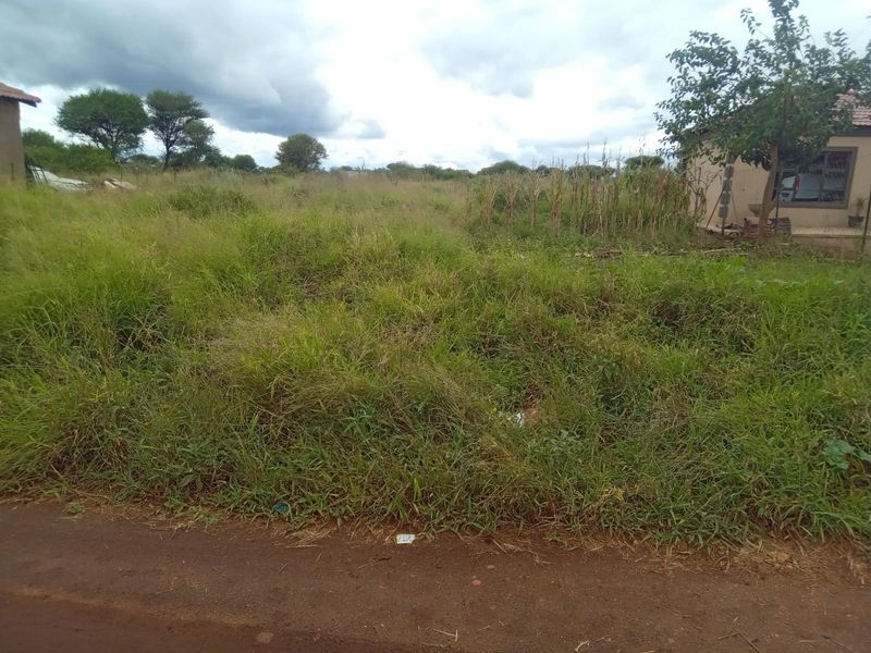 A view of an undeveloped residential plot featuring overgrown grass and direct access from a dirt road.