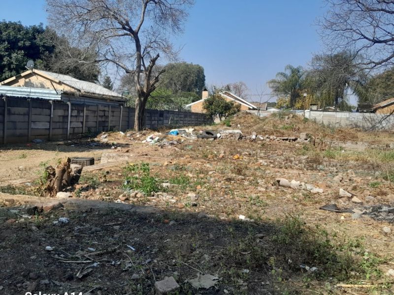 Vacant residential land featuring perimeter walling and mature trees, currently requiring significant site clearance and landscaping to prepare for development.