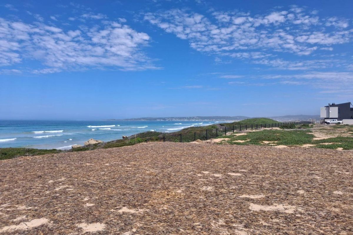 A scenic view of the coastline from the vacant residential land, featuring natural vegetation and perimeter fencing.