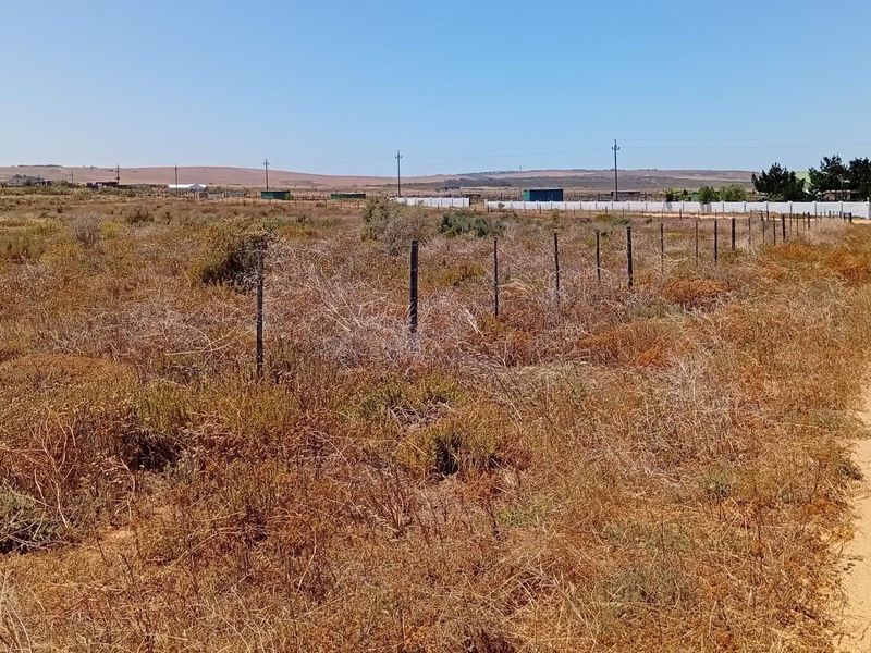 A view of a vacant residential plot featuring natural vegetation and a wire fence boundary adjacent to a dirt road.