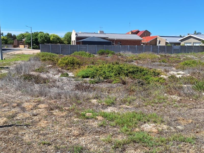 A vacant residential plot featuring natural vegetation, a precast concrete boundary wall, and an existing utility connection point.