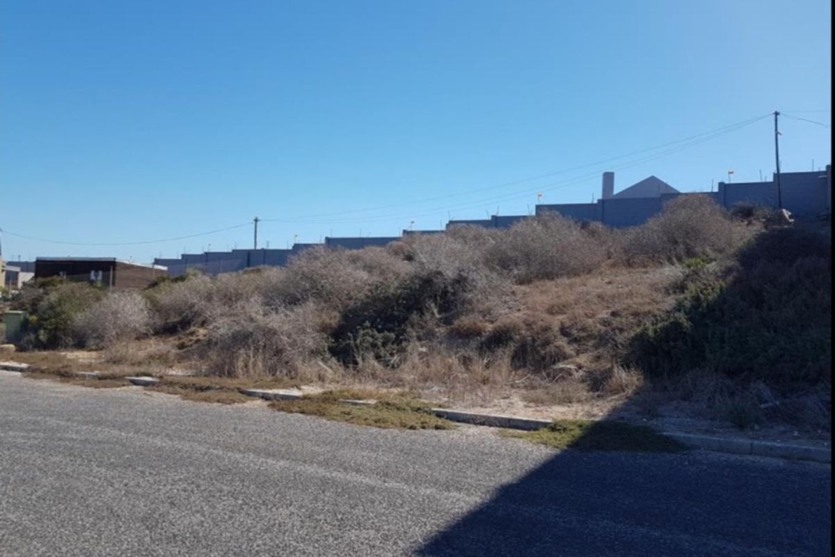 A vacant residential plot featuring natural vegetation, bordering an asphalt road with concrete curbing, situated in a developed neighborhood.