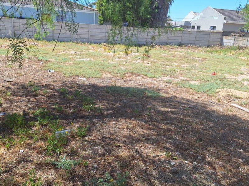 A vacant residential plot featuring natural ground cover and a precast concrete boundary wall, offering a blank canvas for future development.