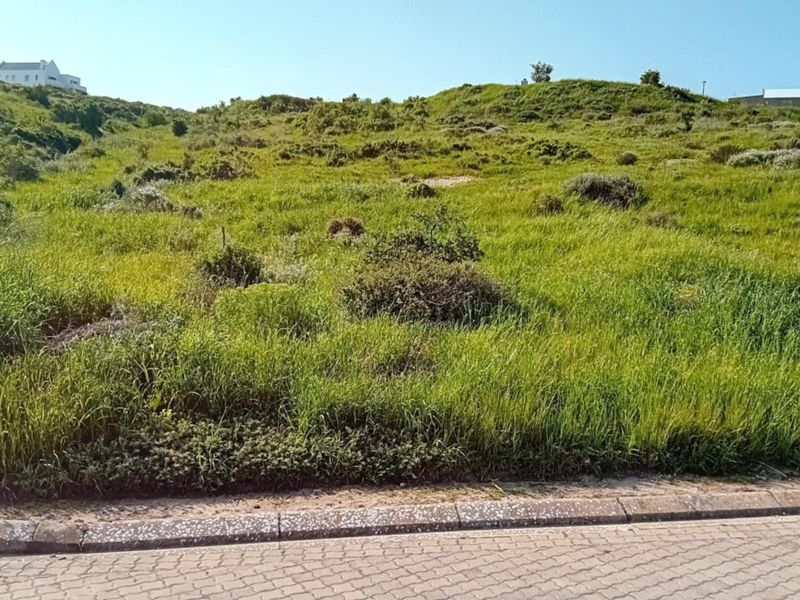 A view of a vacant residential plot featuring natural sloped terrain and a paved curb along the street frontage.