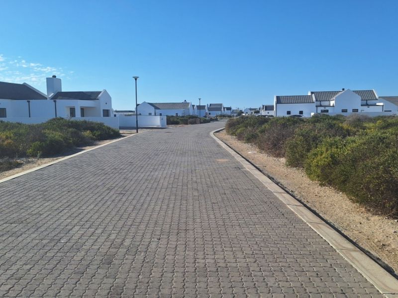 A clear view of a paved residential street within a well-maintained estate, featuring established landscaping and modern housing architecture.