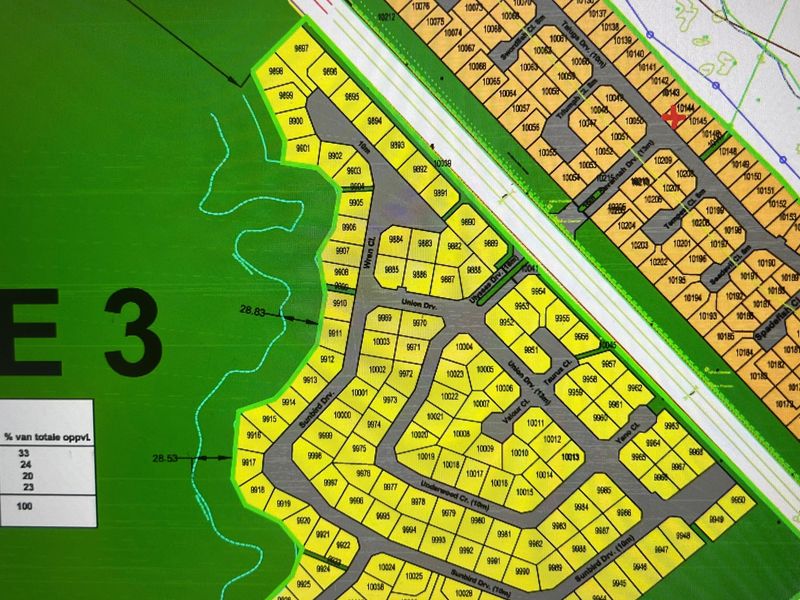 A digital site layout plan showing the subdivision of residential plots within Phase 3 of the development.