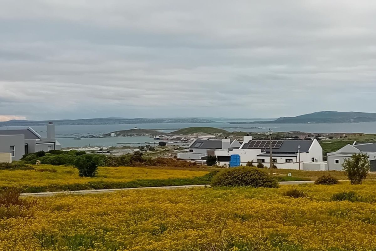 A scenic elevated view overlooking a coastal landscape with surrounding residential development and natural vegetation.