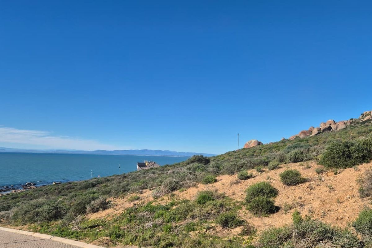 A scenic view of the coastal landscape featuring natural vegetation, rock formations, and an expansive ocean horizon.