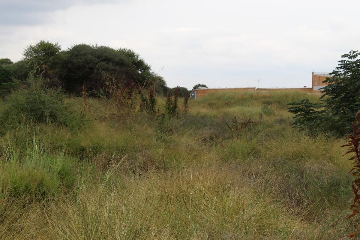 A view of an undeveloped residential plot featuring natural grass and shrubbery, suitable for future construction.