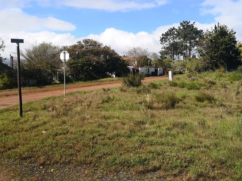A view of the vacant residential land plot showing the natural terrain, surrounding vegetation, and access from the adjacent dirt road.