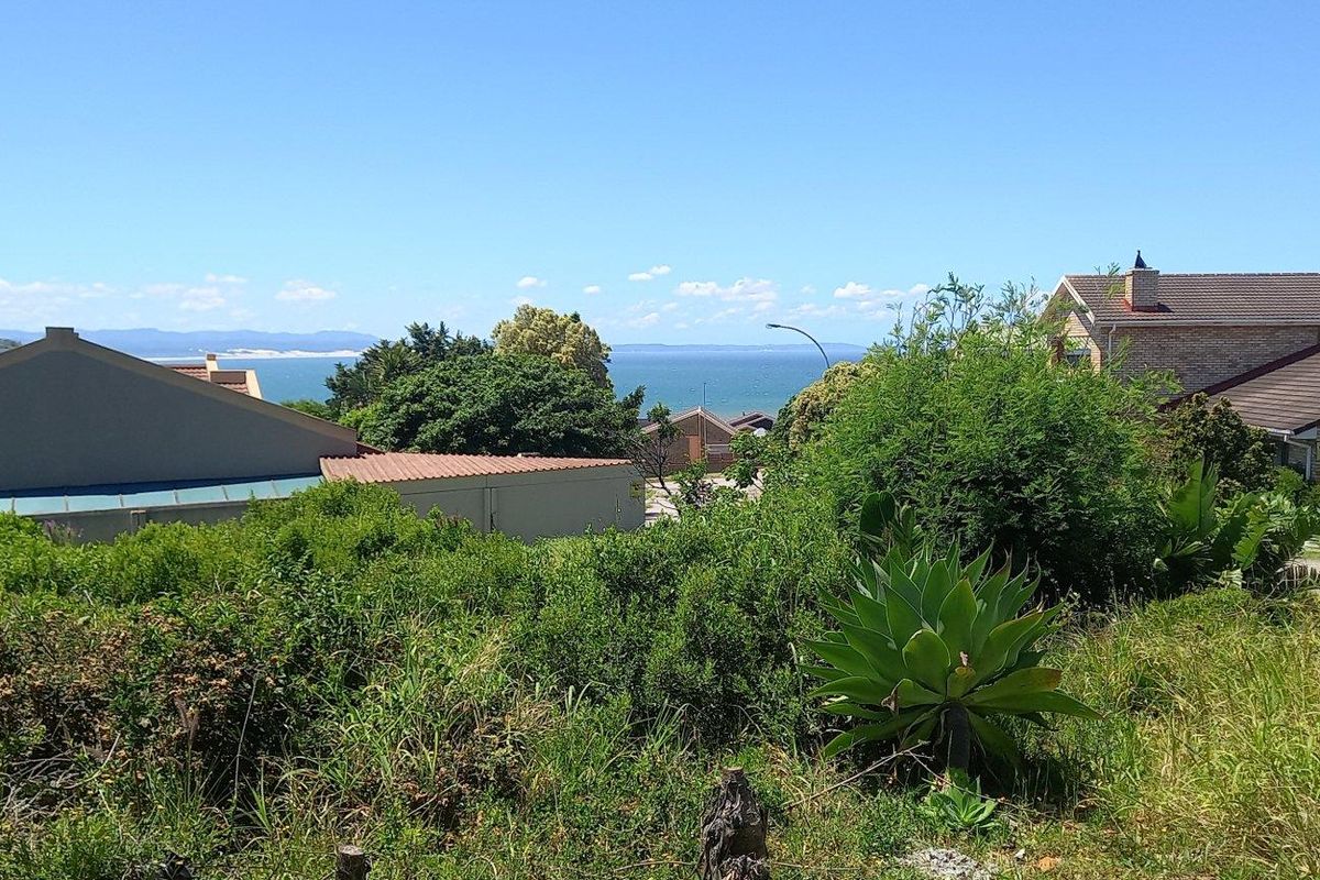 A scenic view overlooking the surrounding residential neighbourhood with a distant ocean horizon and natural coastal vegetation.