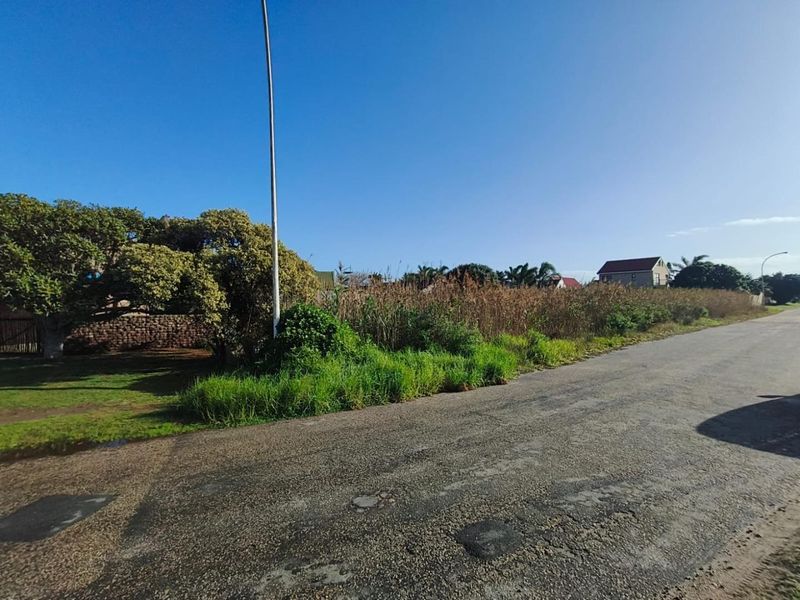 A street-level view of the vacant residential land, showing the road frontage, existing vegetation, and surrounding neighborhood context.