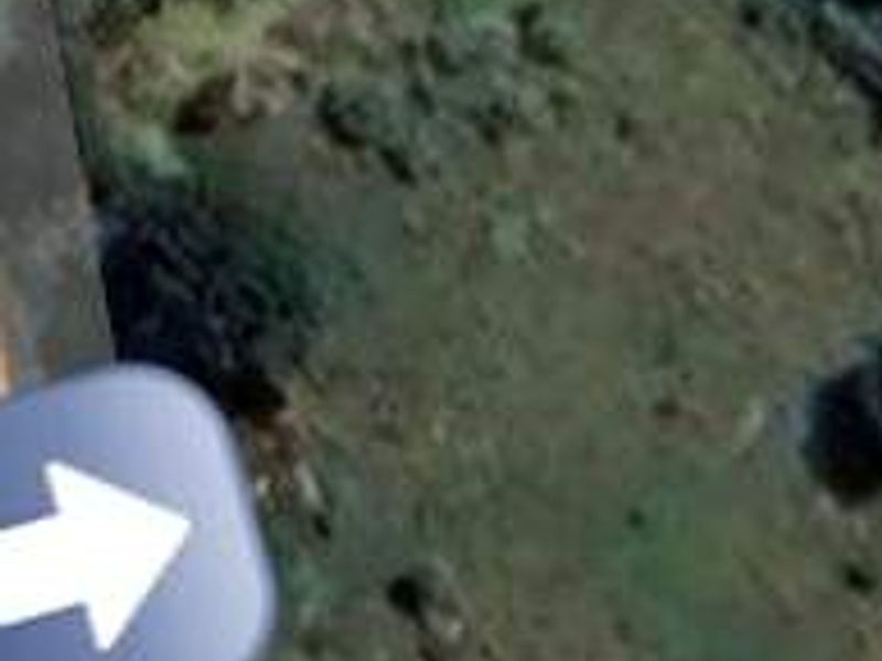 An aerial view of a vacant residential land plot featuring natural vegetation and ground cover.