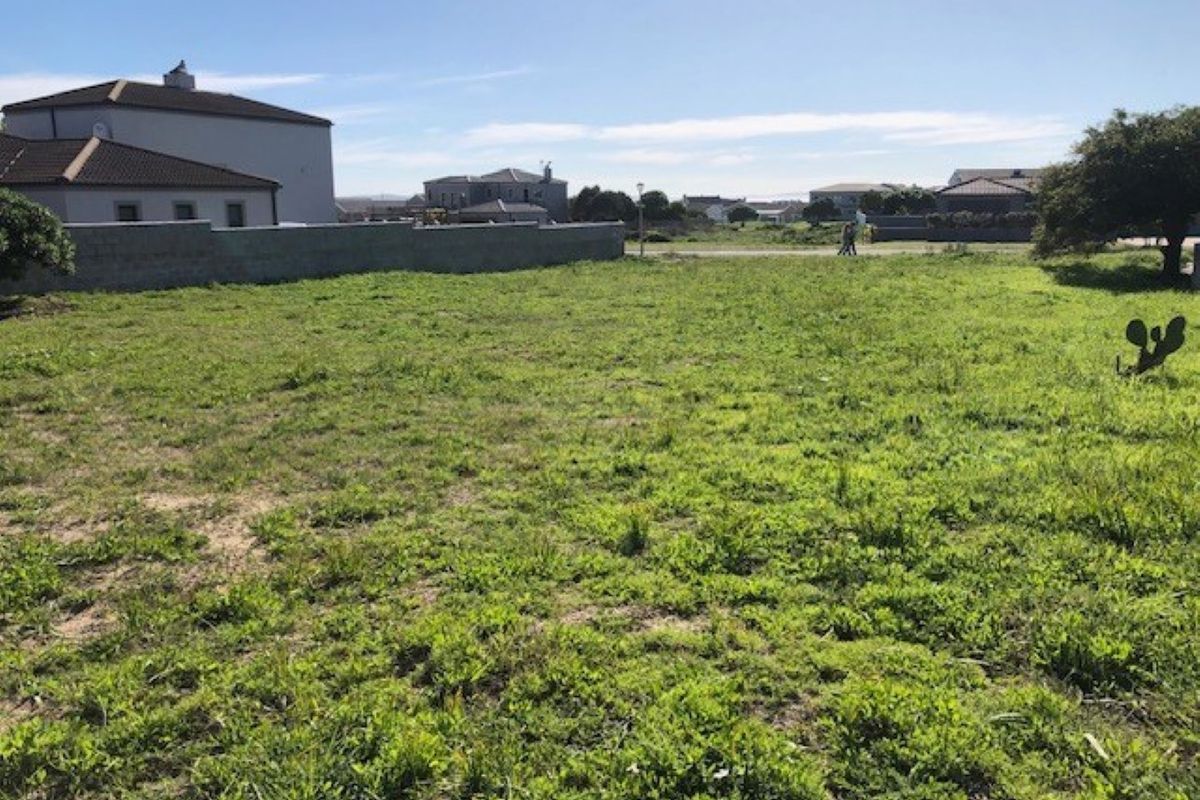 A vacant residential plot of land featuring natural grass coverage and a partial boundary wall, situated in a developed residential neighborhood.