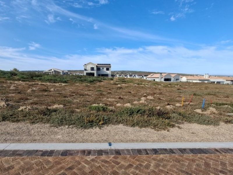 A vacant residential plot featuring natural vegetation and a paved verge, situated in a developed neighborhood.