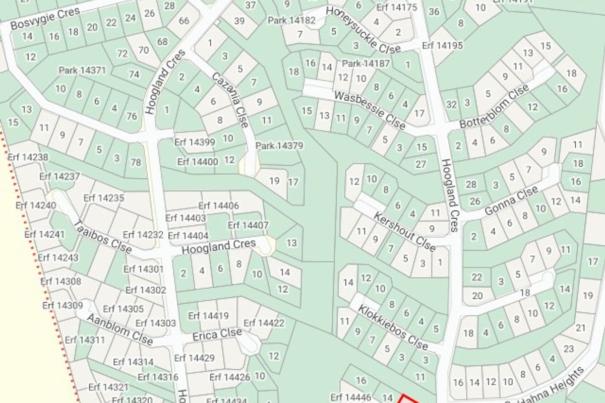 A cadastral map showing the location of the residential plot within the estate layout.