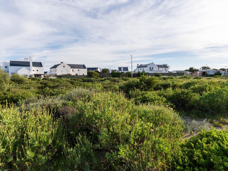 A view of a vacant residential plot covered in natural indigenous vegetation with surrounding residential properties in the background.