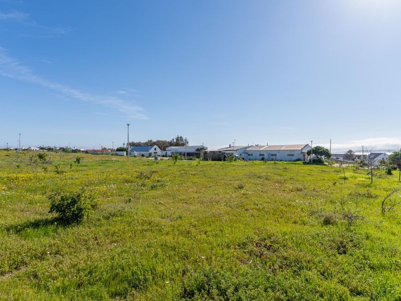 A wide-angle view of a vacant residential plot featuring natural vegetation and boundary fencing, offering a blank canvas for future development.