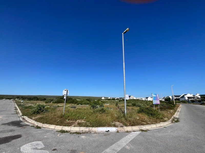 A street-level view of a vacant residential plot featuring a paved curb, street lighting, and surrounding natural vegetation in a developed neighborhood.