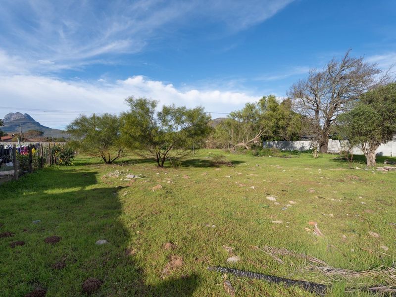 A spacious, level residential plot featuring established trees and perimeter fencing, offering a blank canvas for future development.