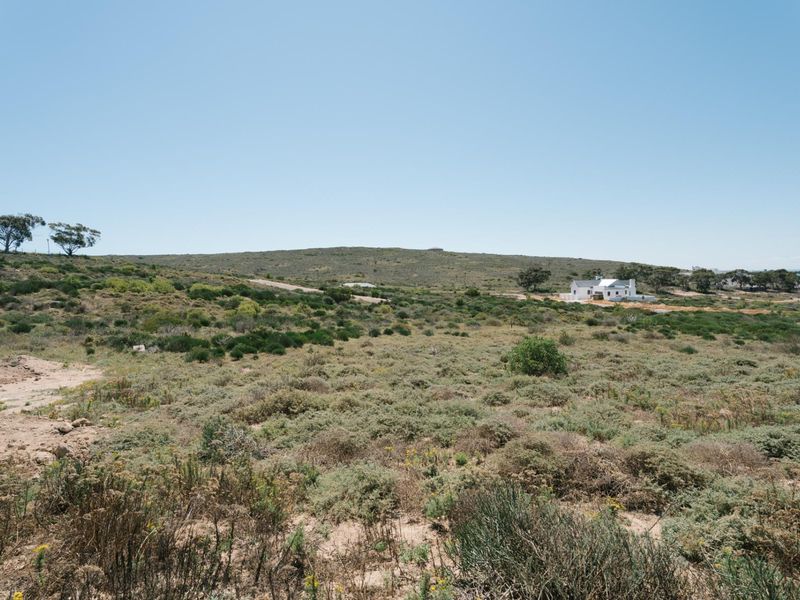 A wide-angle view of the vacant residential land featuring natural coastal vegetation and surrounding landscape.