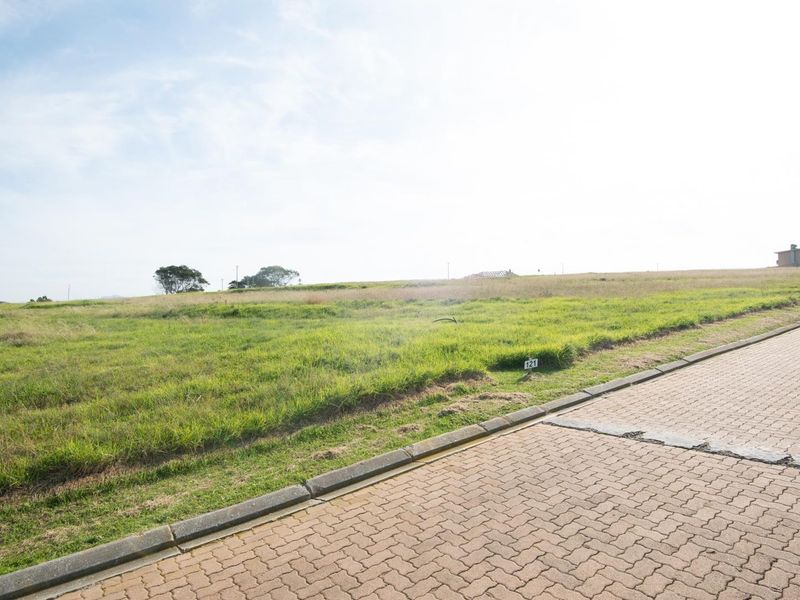 A vacant residential plot featuring a paved driveway and established grass, offering a clear site for future development.