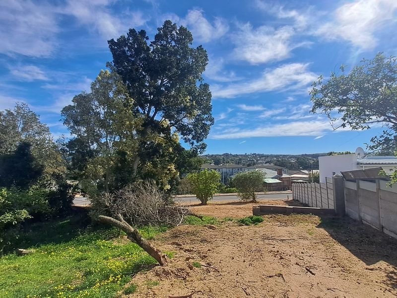 A view of a vacant residential plot featuring a precast concrete boundary wall and established trees, offering potential for future development.