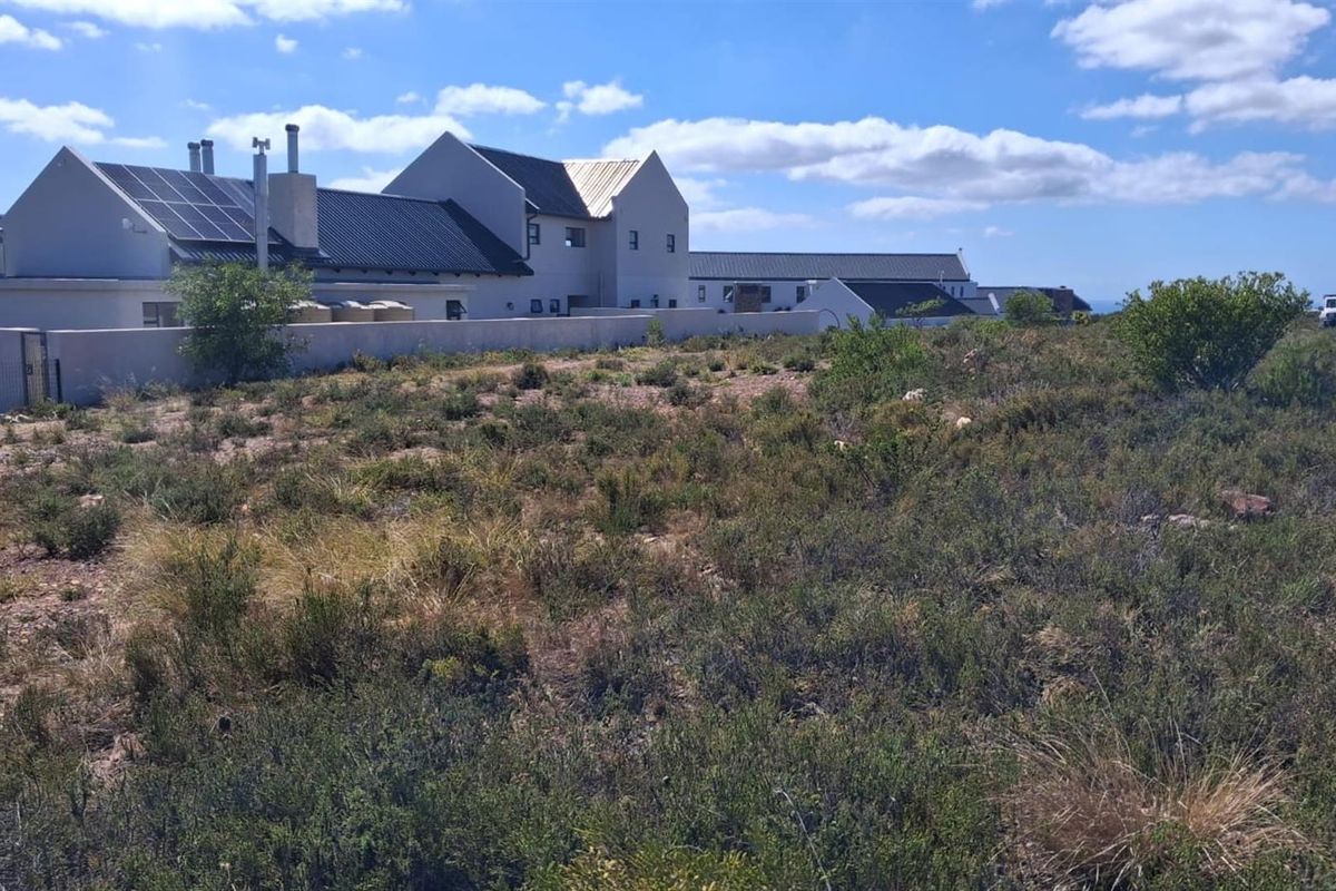 A view of a vacant residential plot featuring natural vegetation with neighbouring residential properties visible in the background.