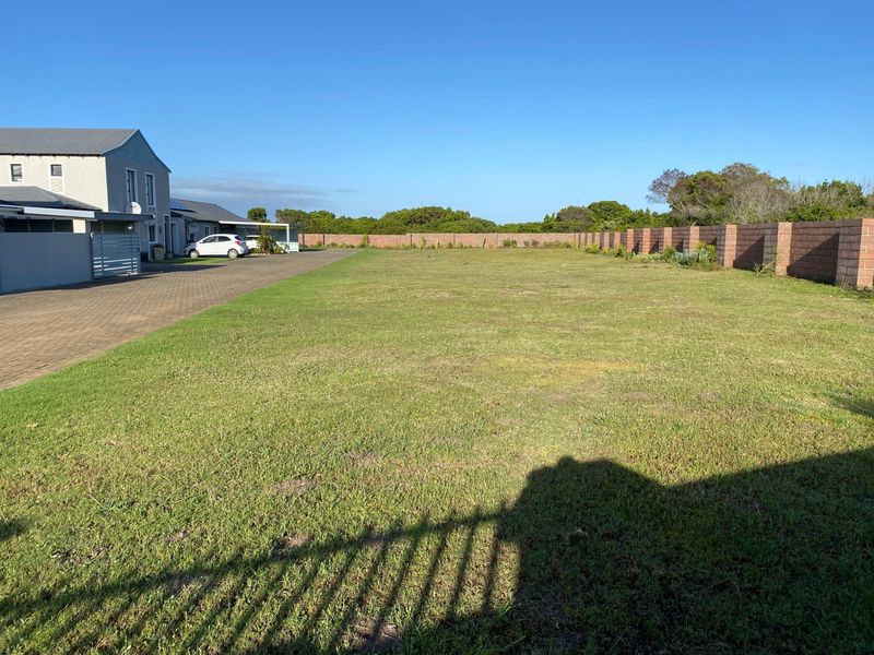 A spacious vacant residential plot featuring a well-maintained lawn, paved driveway access, and a solid brick boundary wall.