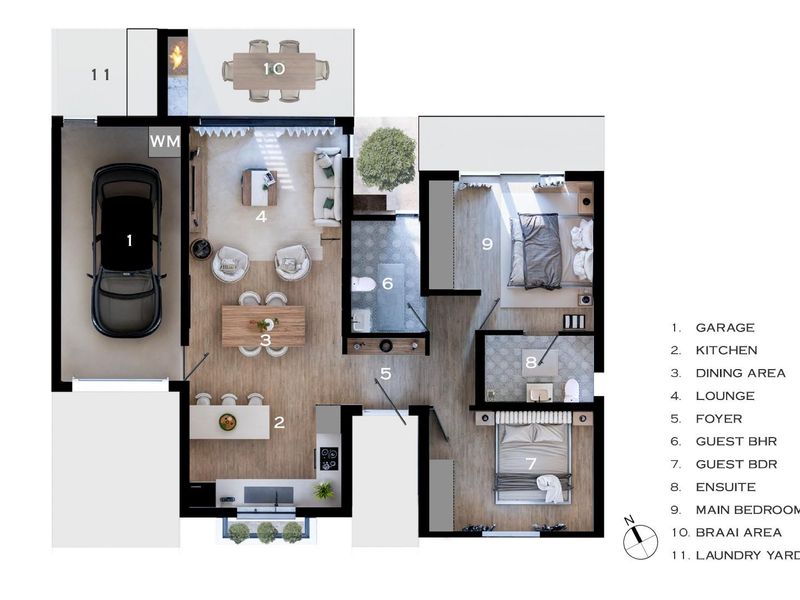 Full Title 2-Bed Lockup - and - Go in Wellington Landgoed Estate’s Over-50s Security Village - Photo 9